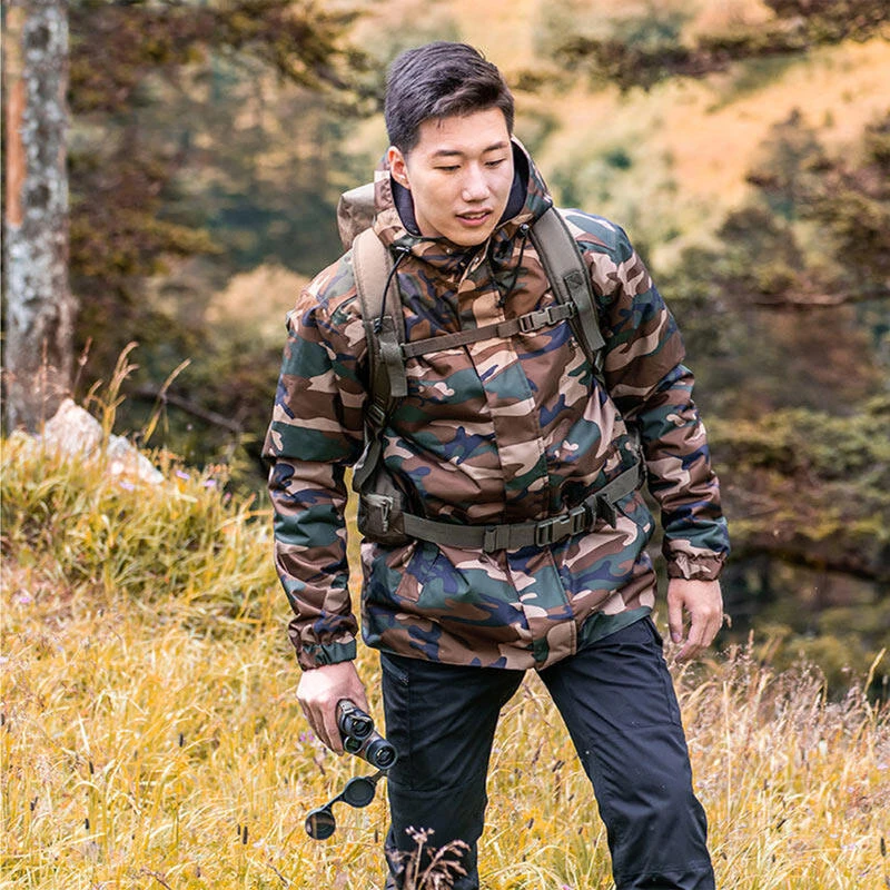 VESTE CHASSE CHAUDE IMPERMEABLE CAMOUFLAGE HALFTONE 100 3 VESTE CHASSE CHAUDE IMPERMEABLE CAMOUFLAGE HALFTONE 100 – Image 3