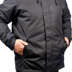 VESTE CHASSE CHAUDE IMPERMEABLE NOIRE 100 16 VESTE CHASSE CHAUDE IMPERMEABLE NOIRE 100 -Chasse Fournitures Boutique veste chasse chaude impermeable noire 100 6