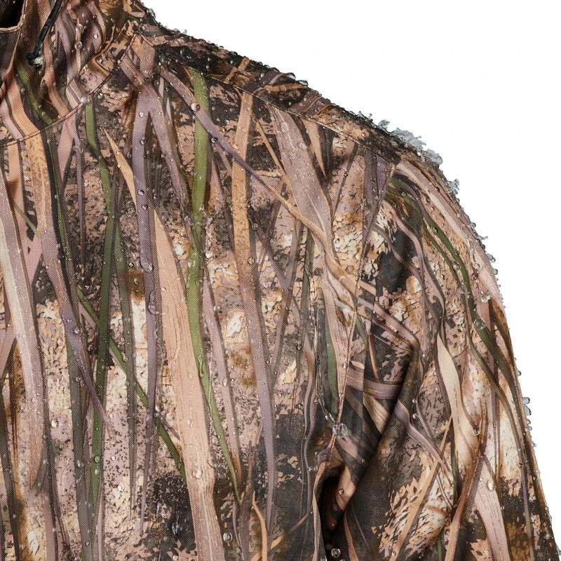 Veste Chasse Imperméable 100 Camouflage Marais 7 Veste Chasse Imperméable 100 Camouflage Marais – Image 7