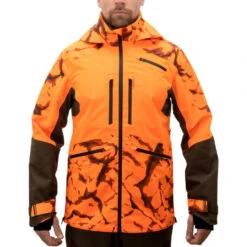 VESTE CHASSE RESISTANTE IMPERMEABLE ORANGE FLUO SUPERTRACK 900 LIGHT 13 VESTE CHASSE RESISTANTE IMPERMEABLE ORANGE FLUO SUPERTRACK 900 LIGHT -Chasse Fournitures Boutique veste chasse resistante impermeable orange fluo supertrack 900 light 3