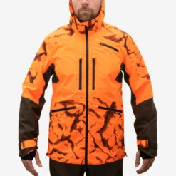 VESTE CHASSE RESISTANTE IMPERMEABLE ORANGE FLUO SUPERTRACK 900 LIGHT 14 VESTE CHASSE RESISTANTE IMPERMEABLE ORANGE FLUO SUPERTRACK 900 LIGHT -Chasse Fournitures Boutique veste chasse resistante impermeable orange fluo supertrack 900 light 4