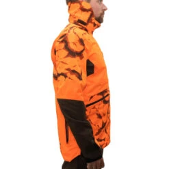 VESTE CHASSE RESISTANTE IMPERMEABLE ORANGE FLUO SUPERTRACK 900 LIGHT 17 VESTE CHASSE RESISTANTE IMPERMEABLE ORANGE FLUO SUPERTRACK 900 LIGHT -Chasse Fournitures Boutique veste chasse resistante impermeable orange fluo supertrack 900 light 7