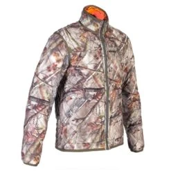VESTE CHASSE REVERSIBLE SILENCIEUSE CAMOUFLAGE/CAMOUFLAGE FLUO -Chasse Fournitures Boutique veste chasse reversible silencieuse camouflagecamouflage fluo 9