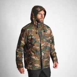 VESTE IMPERMEABLE CHAUDE 100 CAMO WOODLAND -Chasse Fournitures Boutique veste impermeable chaude 100 camo woodland 9