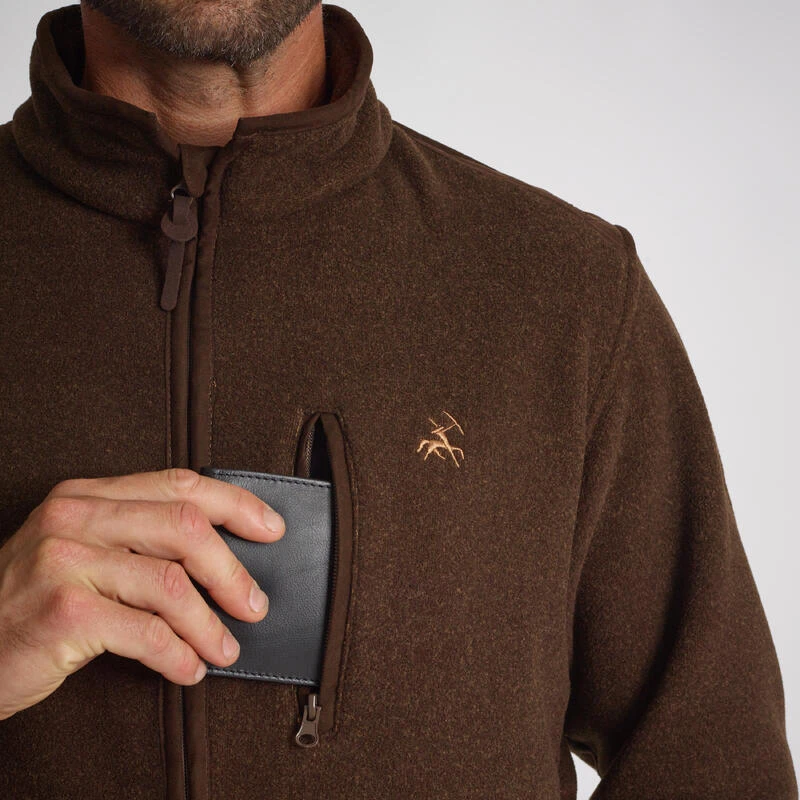 VESTE POLAIRE PRESLY VERNEY CARRON MARRON 5 VESTE POLAIRE PRESLY VERNEY CARRON MARRON – Image 5