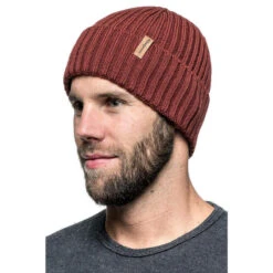 Woolpower Beanie Rib - Rouge Rouillé -Chasse Fournitures Boutique woolpower beanie rib rouge rouille 2