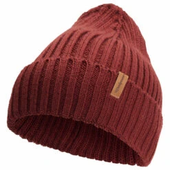 Woolpower Beanie Rib - Rouge Rouillé -Chasse Fournitures Boutique woolpower beanie rib rouge rouille 4