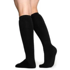 Woolpower Chaussettes Hautes Jusqu'au Genou Merino 400 - Noir -Chasse Fournitures Boutique woolpower chaussettes hautes jusquau genou merino 400 noir 2