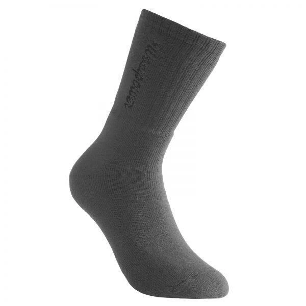 Woolpower Chaussettes Merino Logo Classique 400 - Gris 1 Woolpower Chaussettes Merino Logo Classique 400 - Gris