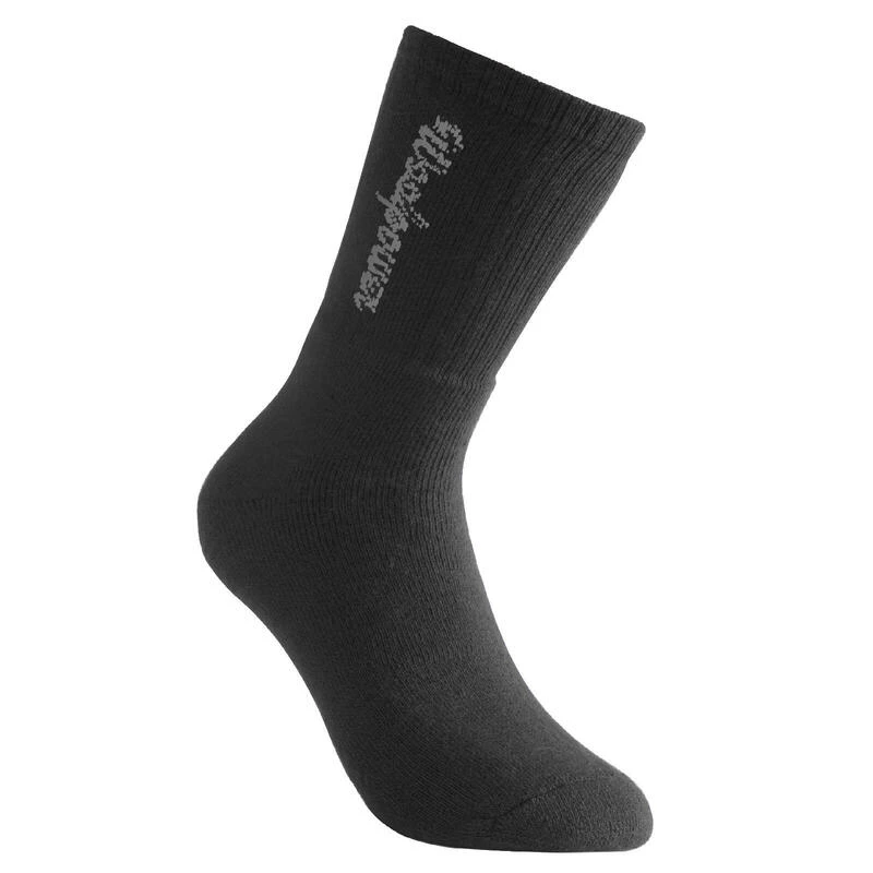 Woolpower Chaussettes Merino Logo Classique 400 - Noir 1 Woolpower Chaussettes Merino Logo Classique 400 - Noir