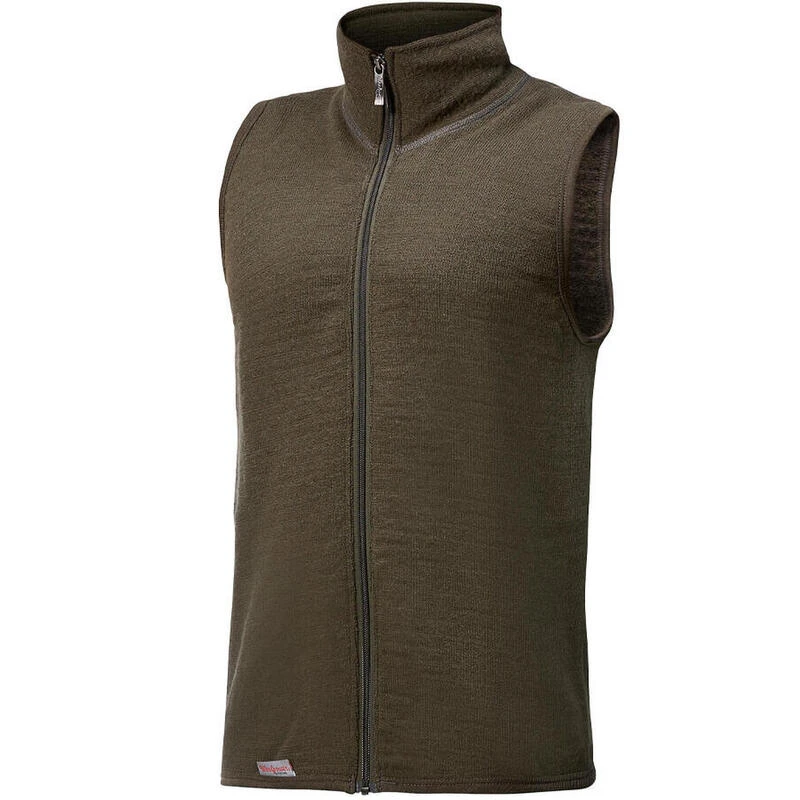 Woolpower Veste Couche Moyenne Merino 400 - Vert Pin 1 Woolpower Veste Couche Moyenne Merino 400 - Vert Pin